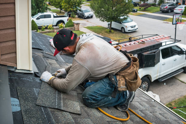 Professional Roofing technician working in Palmyra, IN